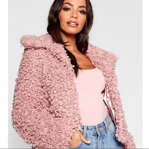 Cropped dusty rose jacket